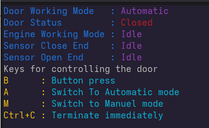 Simulations-Steuerpanel